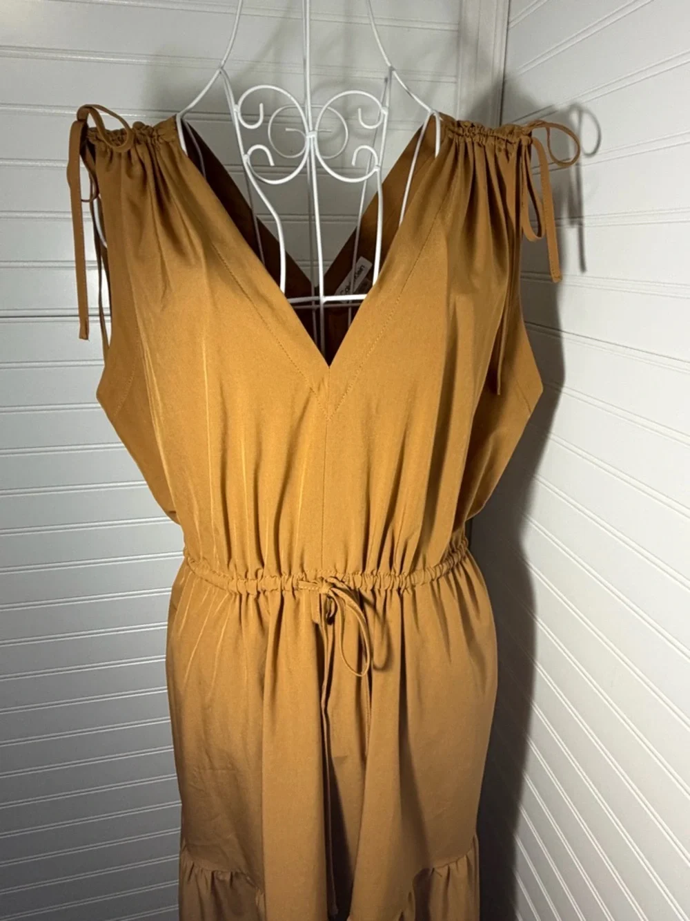 Calvin Klein Deep Tan Maxi Dress - Picture 2 of 11